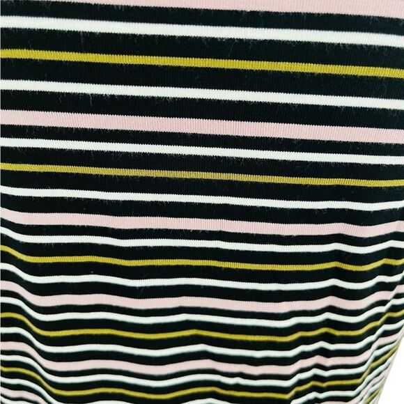 Ann Taylor Factory striped sleeveless knit turtleneck top size M. - Picture 6 of 7